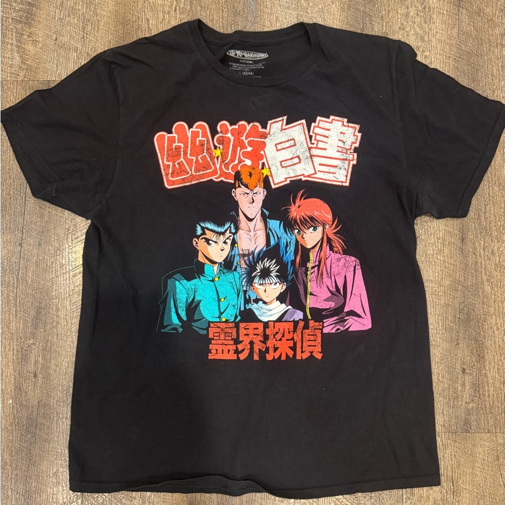Men’s Size Medium Yu Yu Hakusho Anime Graphic T-Shirt - Black